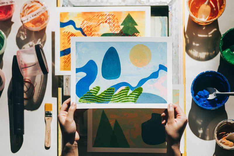 Screenprinting Workshop | Flocked Landscapes