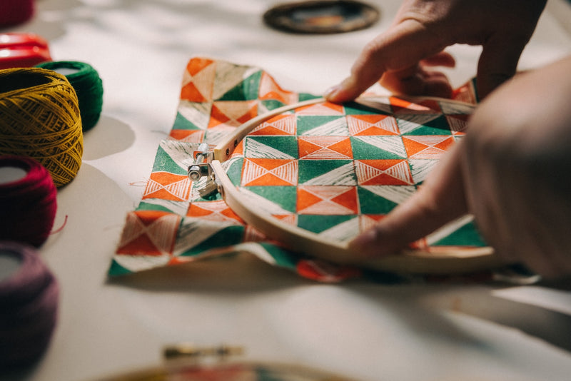 Relief Printing & Embroidery | Stitched & Printed Patterns