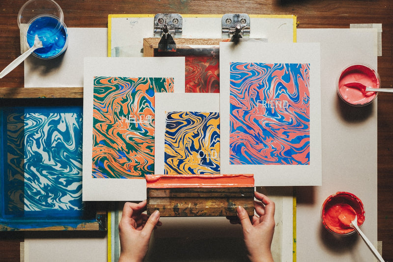 Screenprinting Workshop | Marvellous Marbling, Masked Messages