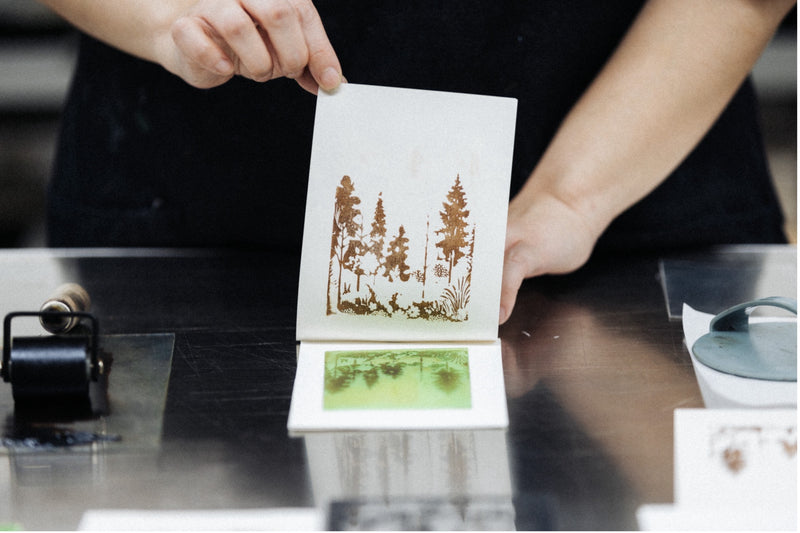 Nature's Impressions: Photopolymer Plate Etching & Bookbinding