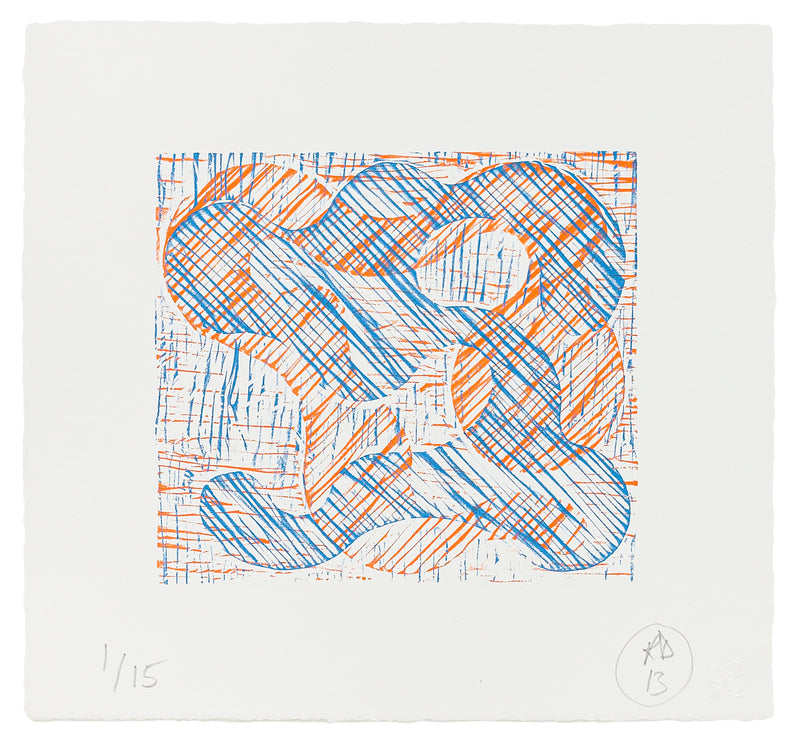 Richard Deacon: 1+1=10 Orange/Blue (2013)