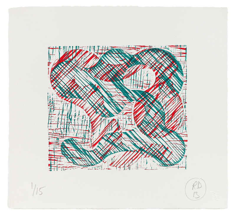 Richard Deacon: 1+1=10 Red/Green (2013)